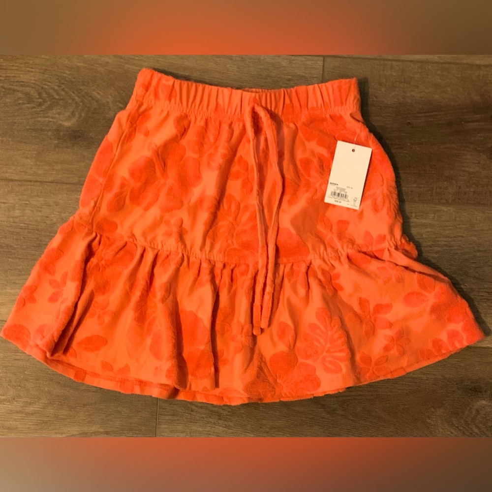 Retro Resort Orange Skirt